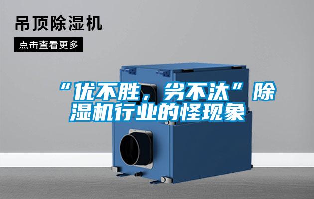 “优不胜，劣不汰”黄瓜视频下载污机行业的怪现象