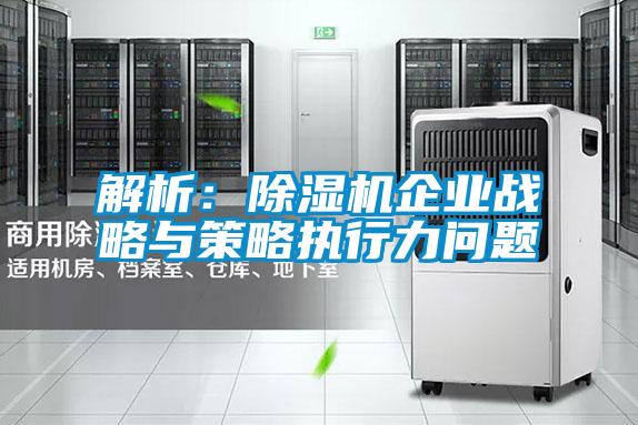 解析：黄瓜视频下载污机企业战略与策略执行力问题