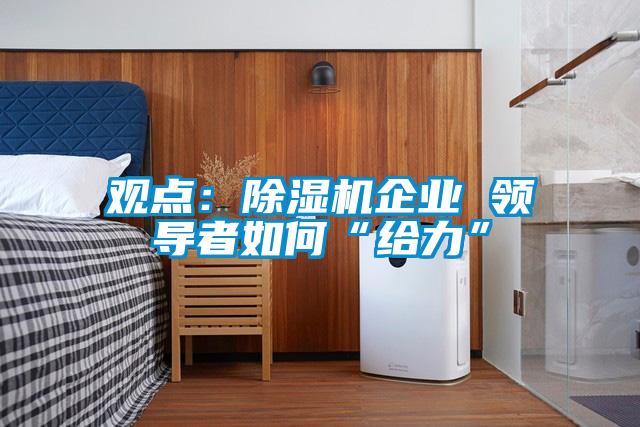 观点：黄瓜视频下载污机企业 领导者如何“给力”