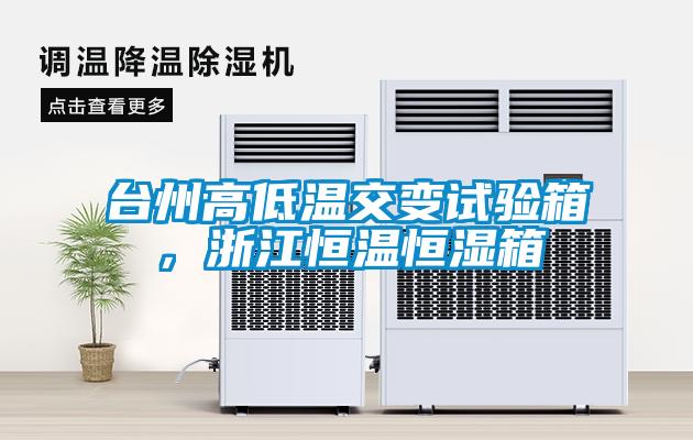 台州高低温交变试验箱，浙江恒温恒湿箱