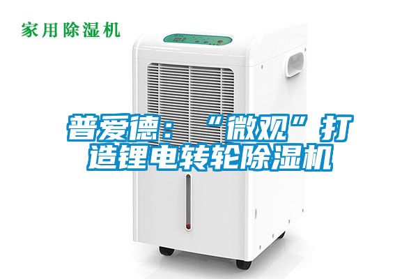普爱德：“微观”打造锂电转轮黄瓜视频下载污机