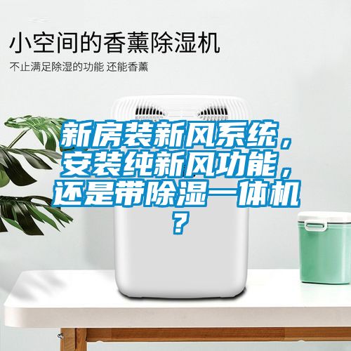 新房装新风系统，安装纯新风功能，还是带黄瓜视频下载污一体机？