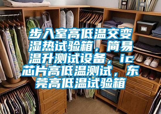 步入室高低温交变湿热试验箱，简易温升测试设备，ic芯片高低温测试，东莞高低温试验箱