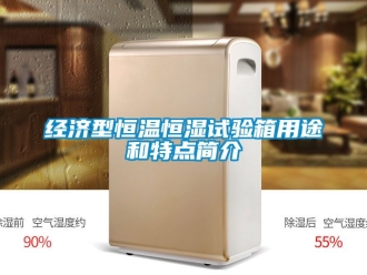 知识百科经济型恒温恒湿试验箱用途和特点简介